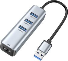 USB 3.0 to Ethernet Adapter ABLEWE 3-Port USB 3.0 Hub for Windows/Mac/Linux picture
