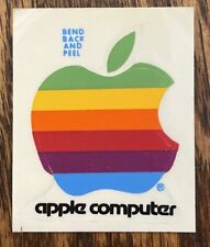 Apple Computer Original Vintage Sticker Mini Rainbow~VTG 1980’s~1-3/4”x2-1/8” picture
