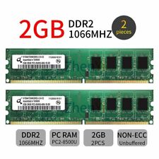 4GB kit 2x 2GB DDR2 1066MHz PC2-8500U DIMM Desktop Gaming Memory OC RAM Qimonda picture