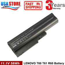 Laptop Battery For LENOVO ThinkPad T500 W500 R60 R61 T60P T61 40Y6795 41N5666 picture