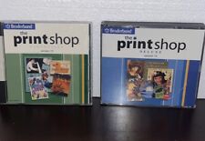 Broderbund The Print Shop Deluxe Essentials Windows Cd ROM Computer Lot Of 2 picture