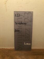 Vintage Lotus 1-2-3 Symphony Jazz 1985  Fold-Out Brochure picture