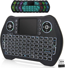 Mini Wireless Keyboard Remote Control with Touchpad Mouse Combo, Backlit 2.4Ghz picture
