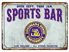 LSU Louisiana Sports Fans Welcome Mouse Pad Tin Sign Art On Mousepad picture