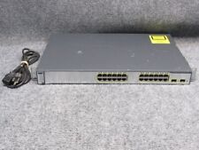 Cisco Catalyst 3750 WS-C3750-24PS-S PoE 24-Port Fast Ethernet Network Switch picture