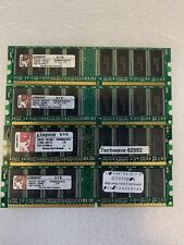 4x 1GB Kingston DDR1 PC3200 400MHZ Ram for vintage Apple G5 iMac and Power Mac picture