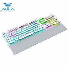 AUAL Square punk F2088 Blue Switch Mechanical Keyboard 108 Keys Wired Hand Rest picture