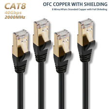 2x Cat8 Ethernet Cable Lan Network Patch Cord 40Gbps - 6ft 10ft 15ft 30ft Lot picture