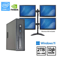 HP TRADING COMPUTER I7 NVIDIA 4k 4M 32GB RAM 2TB SSD+HDD WINDOWS 11 CLEARENCE picture