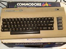 Commodore 64 Computer System in original box with cords  Tested picture