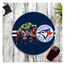 TORONTO BLUE JAYS AVENGERS CUSTOM ROUND PC DESK MAT MOUSE PAD HOME SCHOOL GIFT picture