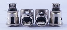 Switchcraft Adapter Connector USB-B Female - USB-A Female  Panel Mount -Lot of 4 picture