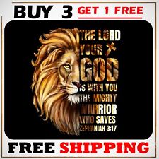 The Lord Your God Christian Religious Warrior Gaming Mouse Pad Jesus Faith Gift picture