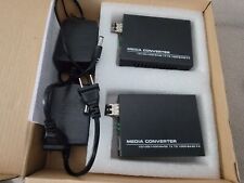 A Pair of Gigabit Multi-Mode LC Fiber Media Converter, with 2 Pcs SFP SX Modu... picture