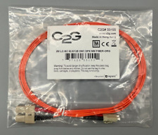C2G 2m LC-SC 62.5/125 OM1 Duplex Multimode Fiber Cable Orange *NOB* picture