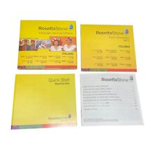 Rosetta Stone Italian V4 Level 1-5 Audio Companion CD Rom Language Learn Success picture