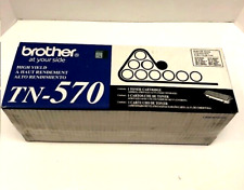 Brother TN-570 Black Toner Cartridge High Yield Genuine OEM TN570 - WEIGHS FULL picture