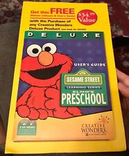 NEW 1998 Sesame Street: Elmo’s Preschool PC 2 CD Learning Series Computer Game picture