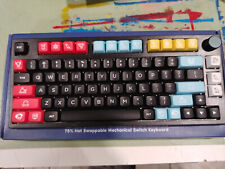 Custom Epomaker TH80 Pro Hotswap Mechanical Keyboard; Akko Rose Red; Akko WOB picture