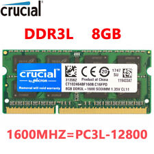 CRUCIAL DDR3L 8GB 1600 MHz PC3L-12800 Laptop SODIMM Memory RAM 1PCS 8GB 1600 MHz picture