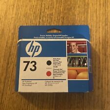 GENUINE SEALED NEW IN BOX HP 73 Printhead CD949A Matte Black/Red Expired picture