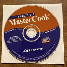 Master Cook Deluxe 6.0 Compact Disc CD 2000 Sierra Home Recipe Manager Cooking picture
