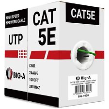 - Bulk Cat5e Cable 1000ft 24AWG Solid 4 Pair Cat5e Ethernet Cable, Unshielded... picture