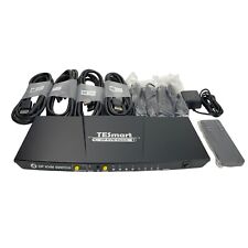 TESmart DP KVM 4-Port Switch with IR Remote Control 2X1/4X1 picture