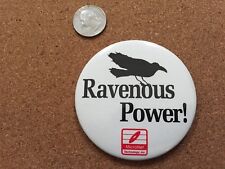 VINTAGE Vintage Apple Macintosh Ravenous Power MicroNet PINBACK BUTTON  picture