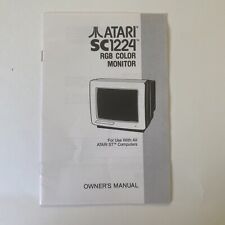 Original Manual for Atari SC1224 Color Monitor picture