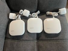 Lot of 3 Eero Pro B010001 2nd Generation Gen AC Tri-Band Mesh Router White picture