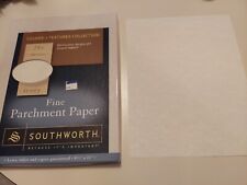SOUTHWORTH FINE PARCHMENT PAPER IVORY 100 SHEETS 8.5 INCH BY 11 INCH OPEN BOX picture