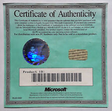 Microsoft Windows 95 ~Certificate of Authenticity w/ Product Key Only~ NO DISC picture