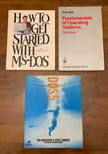 Lot 3 x Vintage MS-DOS, DOS5  and OS books Townsend Lister Wolverton Lambert picture