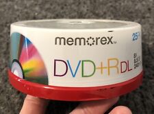 Memorex DVD+R DL Double Layer 8X 8.5GB 240 Min 25 Pack Blank Discs BRAND NEW picture