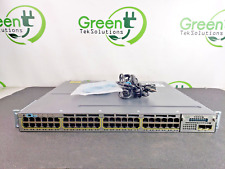 Cisco Catalyst WS-C3750X-48PF-S 48-Port Gigabit PoE  Switch w 2x PSU C3KX-SM-10G picture