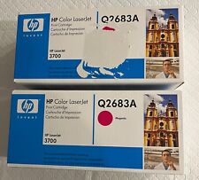 2 Factory Sealed  Hp Color LaserJet 3700 Print Cartridge Magenta (Red) Q2683A picture