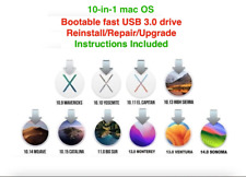 Bootable 10-in-1 Mac OS X macOS 128GB USB 3.2 installer Mavericks to Sonoma picture