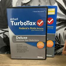 🛑 TurboTax Deluxe Federal & STATE 2013 - CD in Original Case & Sleeve picture
