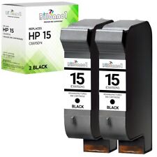 2PK For HP 15 C6615DN Ink Cartridge Replacement for Fax Series 1230 1230xi picture