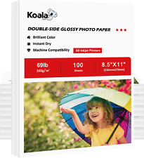 Lot Koala Double Sided Photo Paper Glossy 69lb 8.5x11 13x19 for Inkjet Printer picture