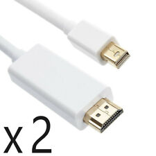 2 Pack 6ft Mini DisplayPort DP to HDMI Converter Adapter Cable fits Thunderbolt picture