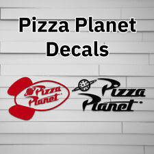 Pizza Planet Decal (for Car laptop window tumbler water bottle) sticker symbol picture