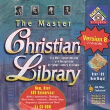 The Master Christian Library 8.0 1-DISC PC CD resources Bibles commentaries maps picture