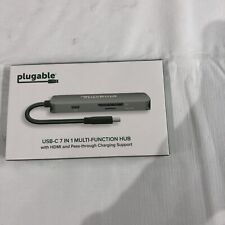 Plugable USB-C Hub 7-in-1, USB C Hub Compatible with Mac, Windows, Chromebook picture