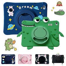 360 Rotating Stand Kids Silicone Case for iPad 5/6/7/8/9th Gen Air1 2 Mini 6 Pro picture