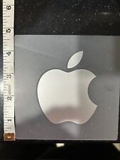 Apple Macintosh logo decal sticker silver color 1 picture