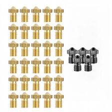 30pcs E3D V6 Brass Nozzles 0.2mm - 1.0mm + 5pcs 0.4mm Hardened Steel Nozzles Kit picture