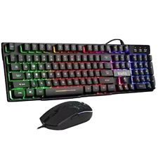 Mafiti Wired Gaming Keyboard and Mouse Combo RGB Backlit LED Keyboards Mechan... picture