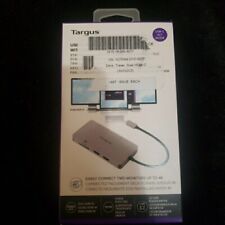 Targus USB-C Dual HDMI 4K Travel Docking Station - Silver  picture